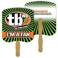 Bread Slice Stock Shape Quantity Fan with Wooden Stick